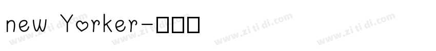 new Yorker字体转换
